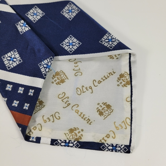 OLEG CASSINI | vintage pattern stripe tie - Picture 2 of 5